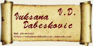 Vuksana Dabesković vizit kartica